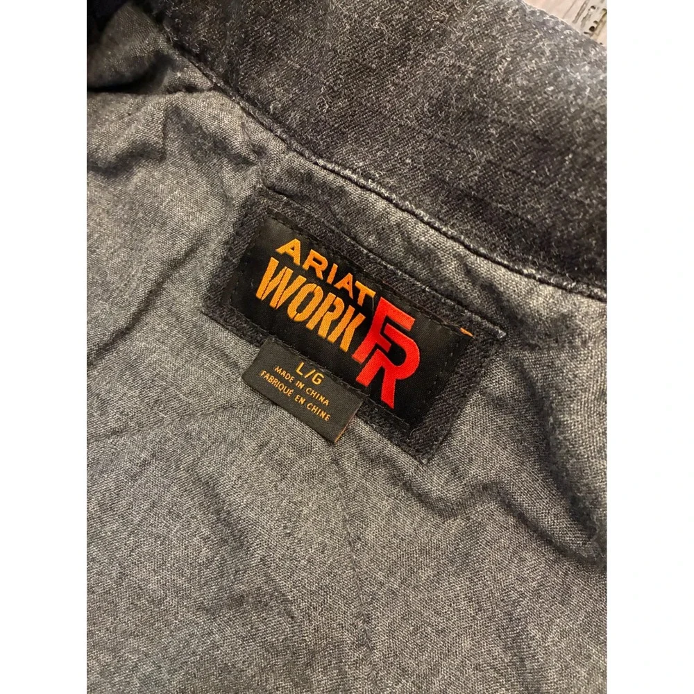 Ariat FRC Work Jacket Waterproof Insulated Fire Resistant Men Size Large Utility